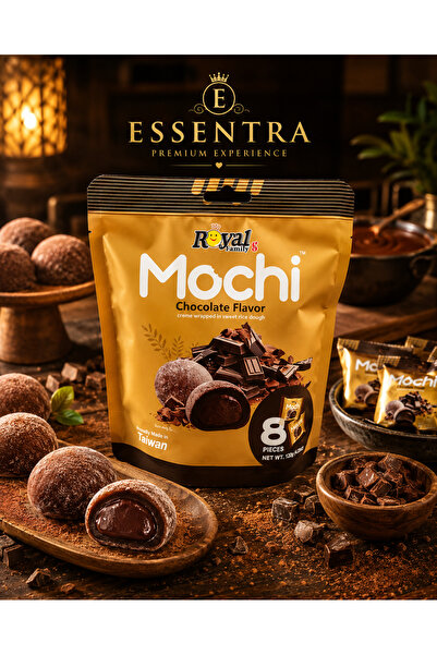 Essentra Home Royal Family Mochi Çikolata Dolgulu Pirinç Keki 8 Adet 120g jap...