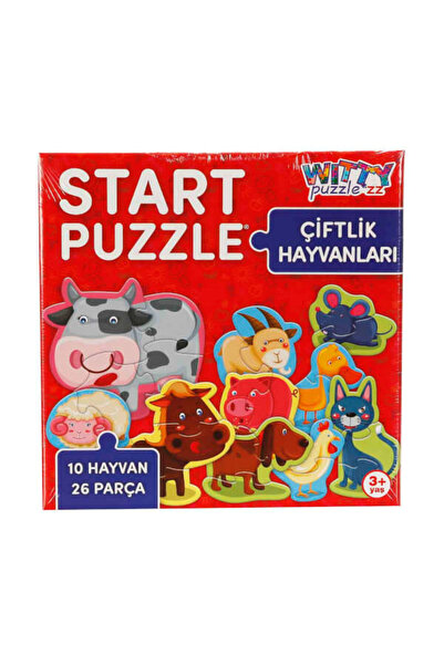 Witty Puzzlezz 26 قطعة من ألغاز حيوانات المزرعة