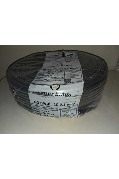ÖZNUR 3x2,5mm TTR H05VV-F Enerji Kablosu - 5 METRE