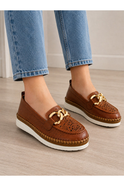 ERN SHOES أحذية لوفر نسائية صيفية خفيفة الوزن لتقويم العظام بالكامل