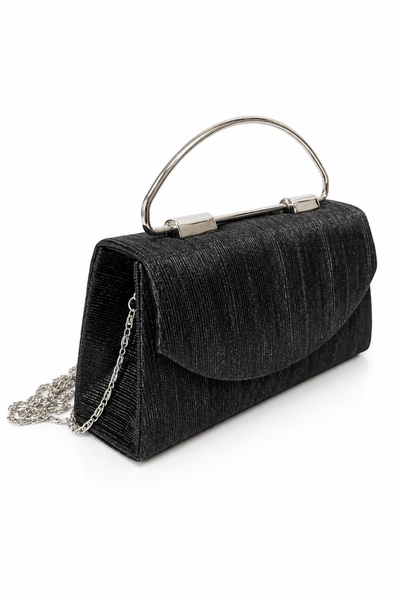 MOLDİVA Silvery Evening Dress Bag, Women's Stylish Bag, Wedding Bag, Women's ...