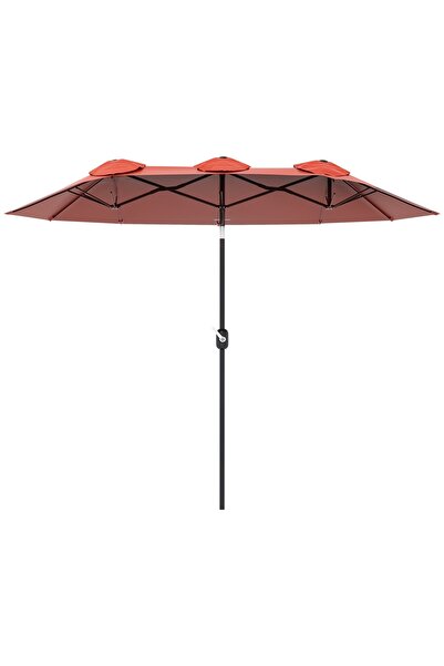 OEM Umbrelă de grădină Re-Bloom, poliester/oțel, 295x152x222 cm, 12 spițe, de...