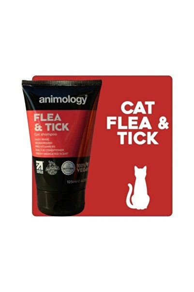 Animology Flea Tick Kediler için Kene ve Pire Kovucu Şampuan 125 mL