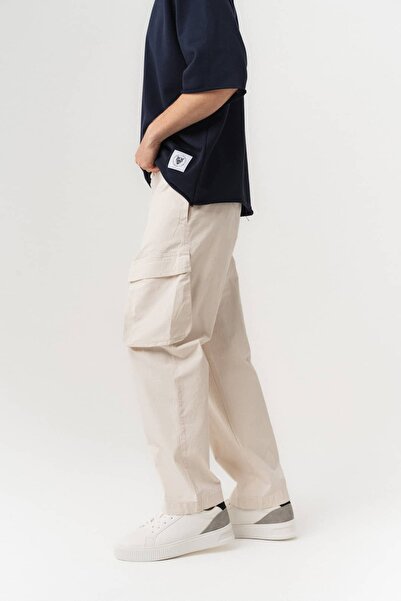 go gang own Sway Stripe Patterned Cargo Trousers with Pocket Detail