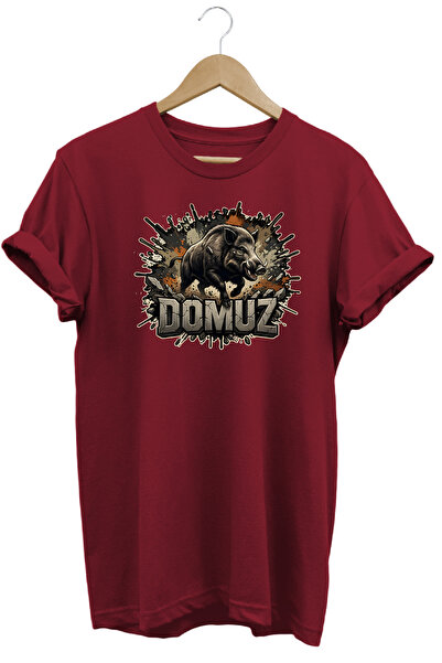 remonz Pig Predator Illustration Hunter Printed Street Fashion T-Shirt