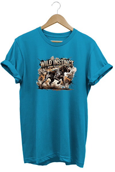 remonz Dog Wild Instinct Printed Tshirt Nature Camping Hunter Figure T-Shirt