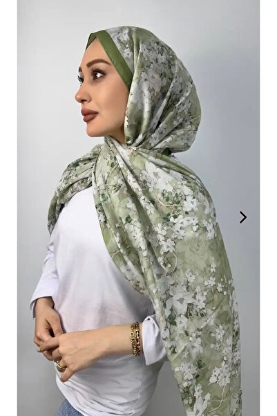 Butik Yeni Sezon İpekseli Çiçek Desenli Tensel Pamuk Şal