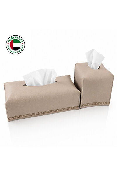Dada Premium Leather Tissue Box Cover with Fine 150 Tissues | Set | Home, Off...