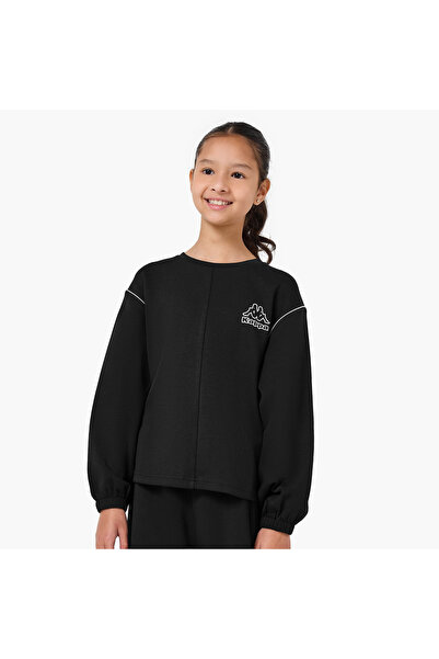 Kappa Crew Neck Sweatshirt with Long Sleeves