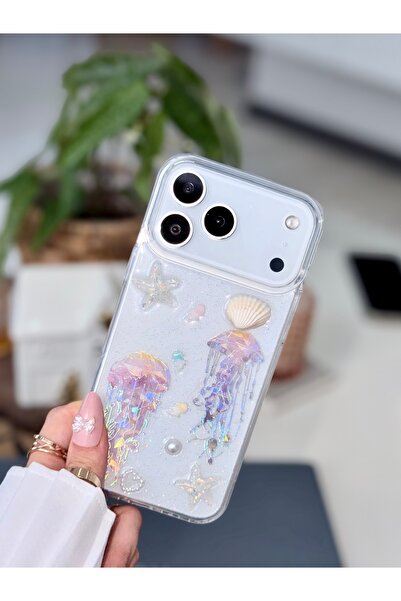 Go Aksesuar Iphone 17 Promax Uyumlu Deniz Kabuğu Renk Geçişli Parlak Tasarıml...