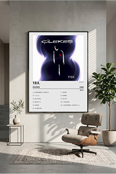 postercraft Poster din lemn cu design de album Çilekeş Y.O.K (fără ramă)