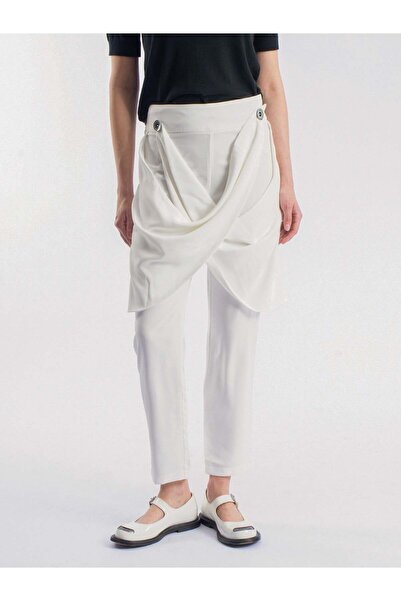 byözlemyazan Aller Detailed Woven Fabric Women's Trousers