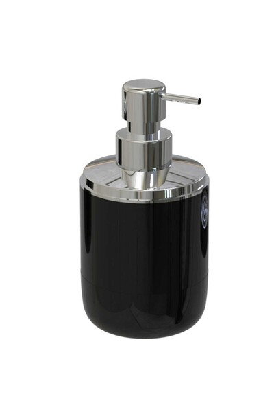 esdekor Lima XL Liquid Soap Dispenser - Black & Chrome Bathroom