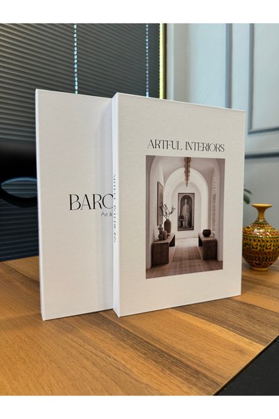 NAHİTA ATELİER АРТФУЛ БАРСЕЛОНА ДВУЧАСТИЕНА ДЕКОРАТИВНА КУТИЯ ЗА ТЪНКИ КНИГИ