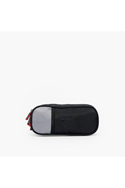 Ducati Colourblock Pencil Pouch with 3 Compartments