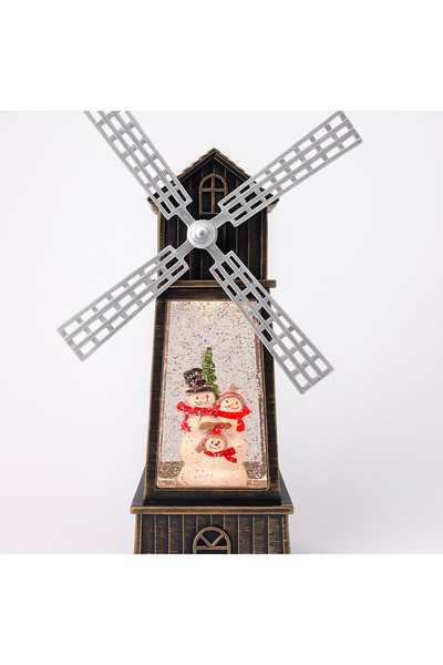 Vivendo Decoratiune Craciun, Figurina Moara de Vant cu Mos Craciun, functie m...