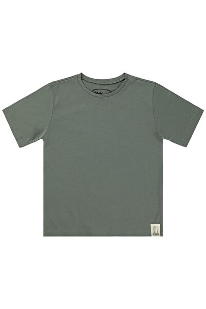 Civil Boys Basic Surf Label T-Shirt for Ages 10-13 - Khaki