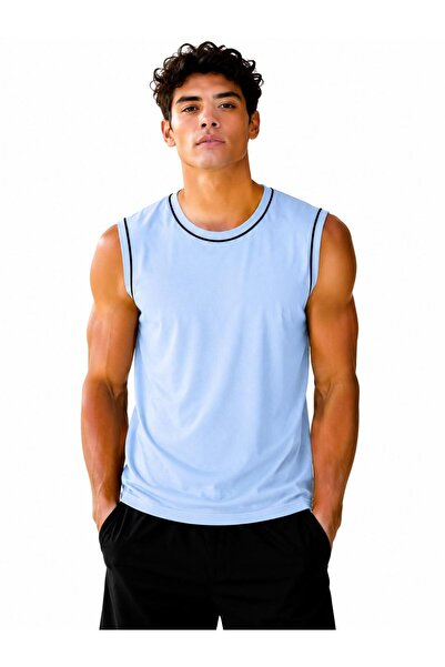 Kuraff Giyim Men's Daily Comfort Sleeveless Basic T-Shirt