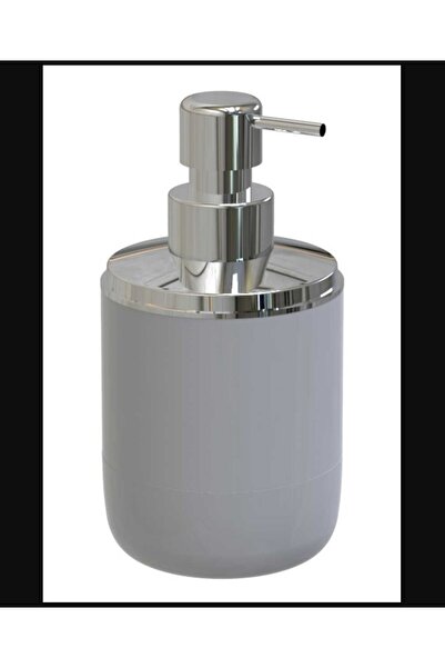 esdekor Lima XL Liquid Soap Dispenser - Gray & Chrome Bathroom