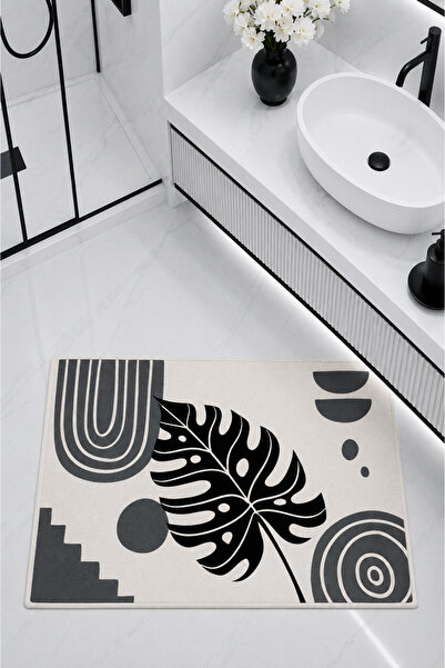Hayal Dekoratif Non-Slip Base Washable Bathroom Mat Set Digital Printed 40X60...