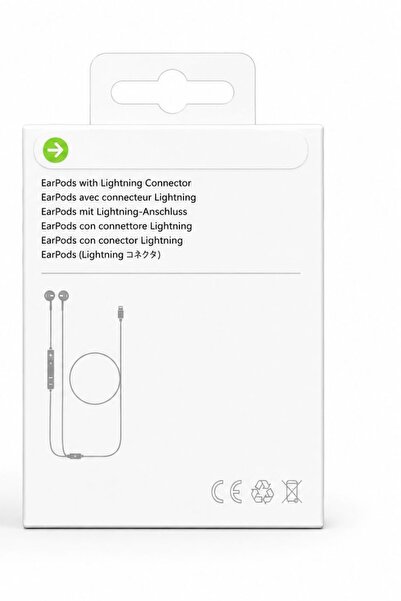 Rio İphone 7/8/X/Xr/XsMax/11/12/13/14 Pro Max Uyumlu Mikrofonlu Beyaz Kablolu Kulaklık (Lightning Konnektörü)