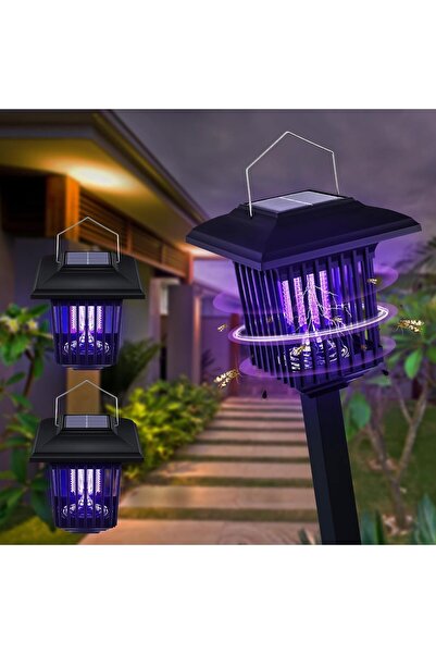 Vivendo Lampa Solara Anti-Insecte 2 in 1 cu LED UV si Lumina Decorativa, Exte...