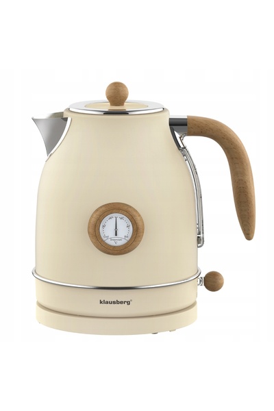 Klausberg Fierbător electric KB-9006 1,7L retro cu termometru INOX 304