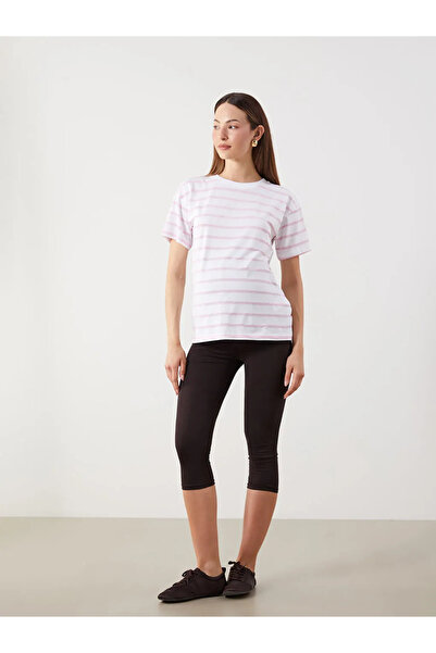 LC Waikiki Brown Maternity Leggings with Abdominal Panels