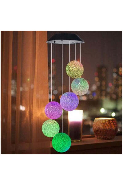 Vivendo Decoratiune solara ornamentala, 6 globuri cu joc de lumini