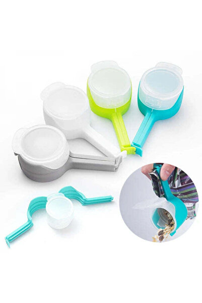 Vivendo Set 4 cleme pentru pungi alimentare, 12.8 cx 5.8 x 4.5 cm, multicolore