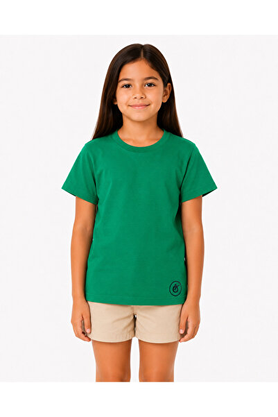 onymino Unisex Children's T-Shirt Basic 100% Cotton Combed Single Jersey Styl...