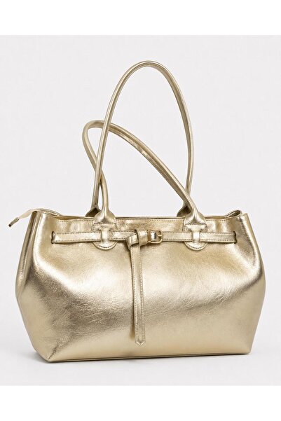 Night Meghan Model Gold Women's Hand and Shoulder Bag