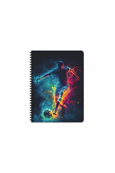 KESKİN COLOR Keskin 17 X 24 Lined Hard Cover Spiral Football Notebook - Pink