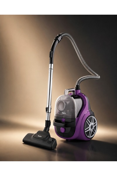 Fakir Lucid Cyclone Toz Torbasız Elektrikli Süpürge Mor – HEPA 11 Filtreli Gü...