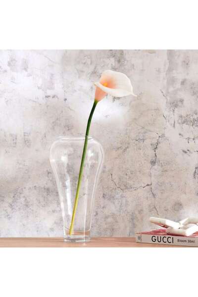 PAN HOME Calla Lily Artificial Flower Stem H68cm - Pink