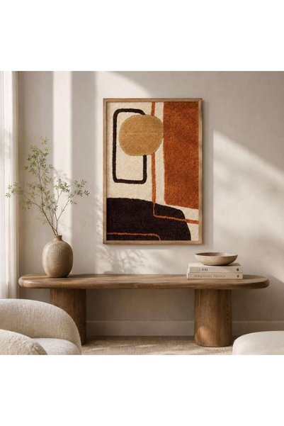 PAN HOME Hendrix Handcrafted Wall Art 60x90cm - Brown