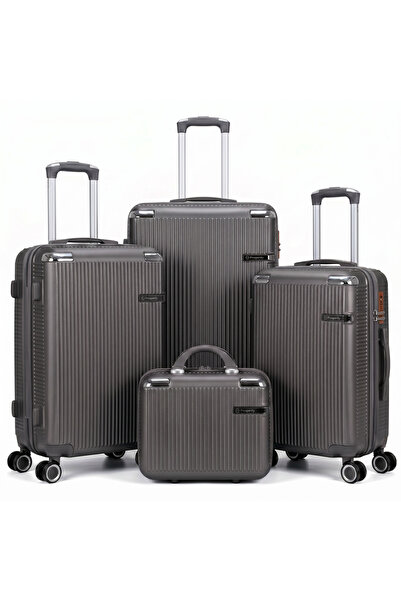 Sister 4 Piece ABS Luggage Set 13/20/24/28 Inch Includes Cosmetic Bag, Hard S...