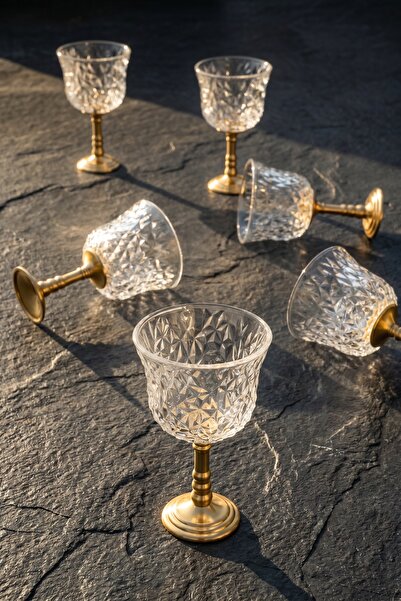 ACAR Pera 6-Pack Glass Coffee Cups Transparent - 80 ml