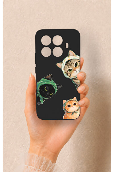 Vip Case Mi 15T PRO Uyumlu Kedi Ekibi Desenli Silikon Kılıf