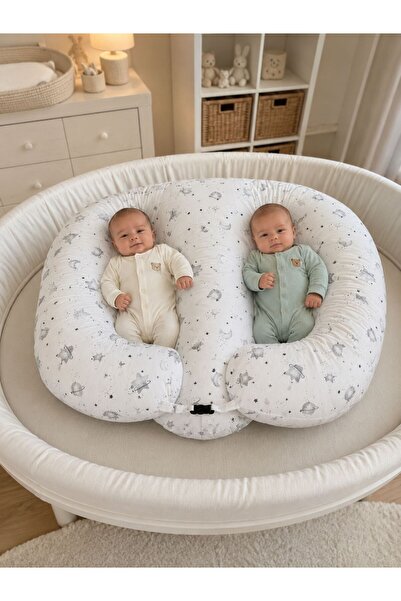 AHSEN TASARIM Twin Baby Breastfeeding Pillow, Breastfeeding Pillow, Feeding P...