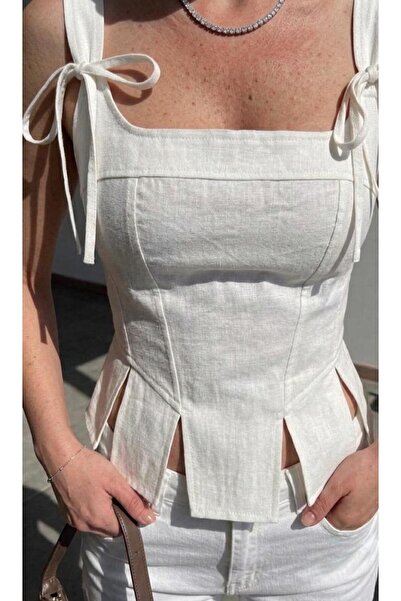 salome butik ASKI DETAYLI KORSE BLUZ