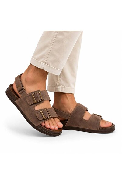 rs riva shoes Men's Double Buckle Orthopedic Daily Sandals Anatomical Sole