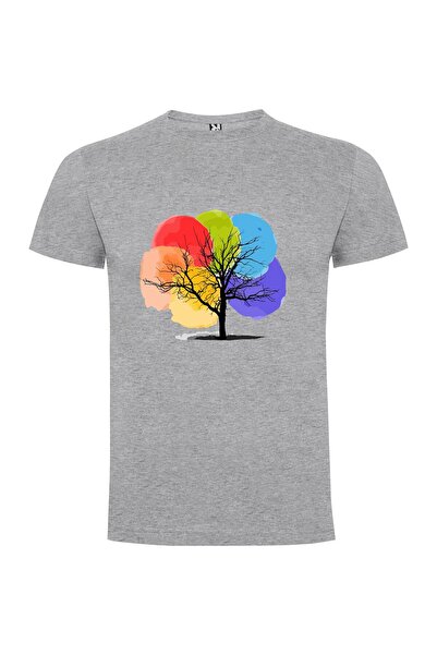 iLovePrints Colorful Tree Creation Tshirt