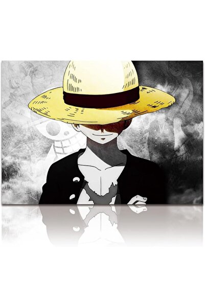 ESSESORIES Japanese Anime Luffy Straw Hat Pirates on Poster Wall Art Room Dec...