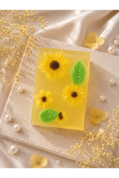 Handmade El Yapımı Ayçiçekli Sabun