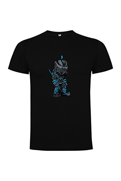 iLovePrints Glowing hockey mascot illustration Tshirt