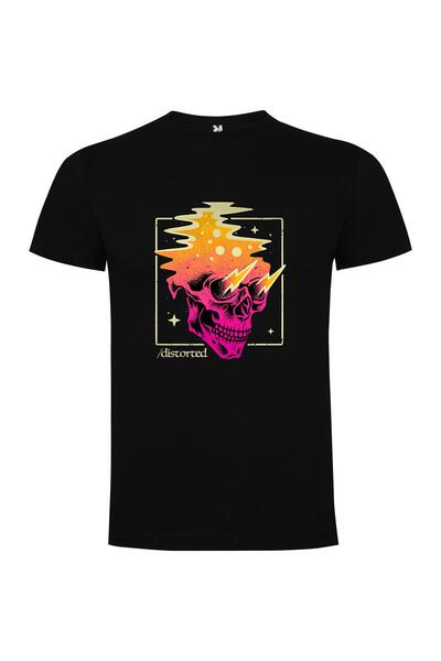 iLovePrints Thunder Skull Distortion Tshirt