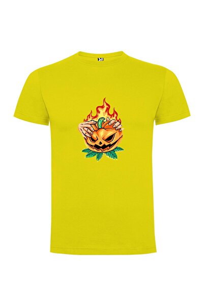 iLovePrints Pumpkin Spell Fire Tshirt