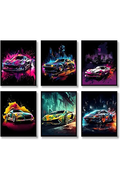 ESSESORIES Car Street Racing Car Fashion Colorful Aesthetic Poster Wall Art S...