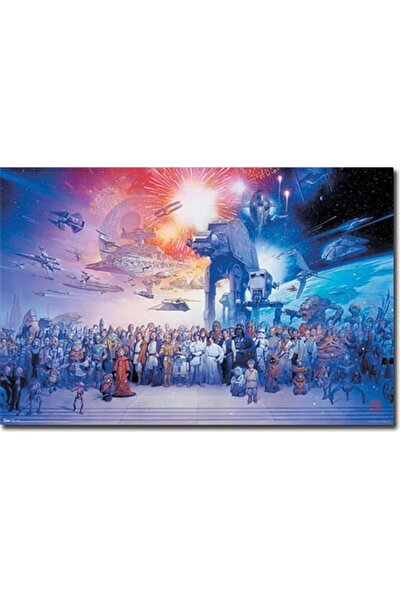 ESSESORIES Star Wars Movie Poster Wall Art Room Decor Self Adhesive